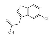 2-(5-氯苯并[b]噻吩-3-基)乙酸结构式