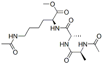 N6-Acetyl-N2-[N-(N-acetyl-L-alanyl)-L-alanyl]-L-lysine methyl ester结构式