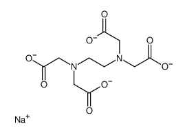 sodium trihydrogen ethylenediaminetetraacetate Structure