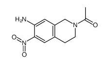 1-(7-amino-6-nitro-3,4-dihydroisoquinolin-2(1H)-yl)ethanone结构式