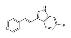 6-fluoro-3-(2-pyridin-4-ylethenyl)-1H-indole Structure