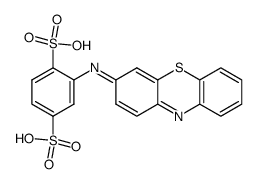 3-(2',5'-disulfophenylimino)-3H-phenothiazine structure