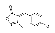 4-[(4-chlorophenyl)methylidene]-3-methyl-1,2-oxazol-5-one Structure