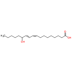 13(S)-Hydroxyoctadeca-9(Z),11(E)-dienoic acid (13-HODE) Structure