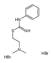 2-(dimethylamino)ethyl N'-phenylcarbamimidothioate,dihydrobromide Structure