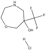 6-(三氟甲基)-1,4-噁吖庚环-6-醇盐酸结构式