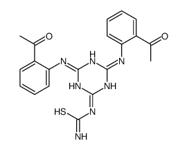 [4,6-bis(2-acetylanilino)-1,3,5-triazin-2-yl]thiourea结构式