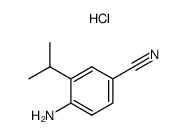 4-Cyano-2-isopropylaniline hydrochloride Structure