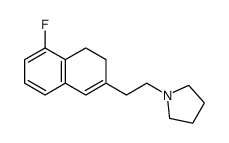 1-[2-(5-fluoro-3,4-dihydronaphthalen-2-yl)ethyl]pyrrolidine结构式