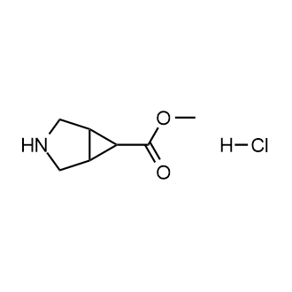 3-氮杂双环[3.1.0]己烷-6-羧酸甲酯盐酸盐结构式