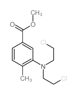 Benzoicacid, 3-[bis(2-chloroethyl)amino]-4-methyl-, methyl ester结构式