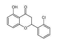 2-(2-chlorophenyl)-5-hydroxy-2,3-dihydrochromen-4-one结构式