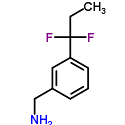 1-[3-(1,1-Difluoropropyl)phenyl]methanamine Structure