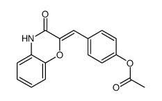 [4-[(3-oxo-4H-1,4-benzoxazin-2-ylidene)methyl]phenyl] acetate结构式