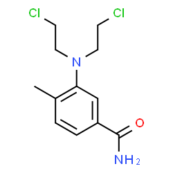 3-[Bis(2-chloroethyl)amino]-4-methylbenzamide Structure