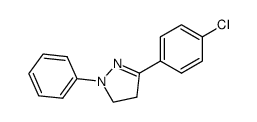 3-(4-Chlorophenyl)-4,5-dihydro-1-phenyl-1H-pyrazole structure