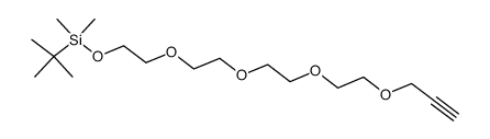 2,2,3,3-tetramethyl-4,7,10,13,16-pentaoxa-3-silanonadec-18-yne Structure