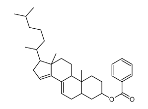 [10,13-dimethyl-17-(6-methylheptan-2-yl)-2,3,4,5,6,9,11,12,16,17-decahydro-1H-cyclopenta[a]phenanthren-3-yl] benzoate Structure