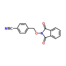 4-{[(1,3-Dioxo-1,3-dihydro-2H-isoindol-2-yl)oxy]methyl}benzonitrile Structure