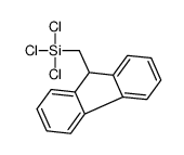 trichloro(9H-fluoren-9-ylmethyl)silane结构式