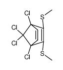 1.4.7.7-Tetrachlor-2.3-dimethylmercapto-norbornadien-(2.5) Structure