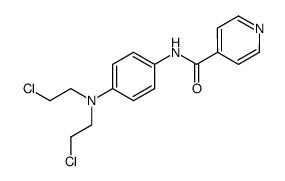N-(4-(bis(2-chloroethyl)amino)phenyl)isonicotinamide结构式