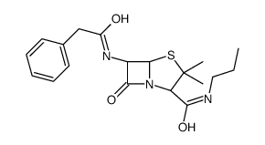 benzylpenicilloyl-n-propylamine Structure