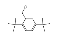 2,5-di-tert-butylbenzyl chloride Structure