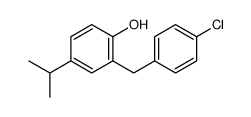 2-[(4-chlorophenyl)methyl]-4-propan-2-ylphenol Structure