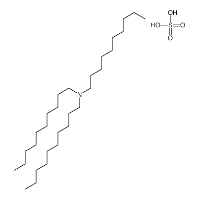 N,N-didecyldecan-1-amine,sulfuric acid Structure