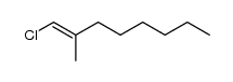 (E)-1-chloro-2-methyl-1-octene结构式