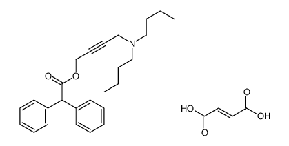 (Z)-but-2-enedioic acid,4-(dibutylamino)but-2-ynyl 2,2-diphenylacetate结构式