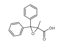 2-methyl-3,3-diphenyl-2-oxiranecarboxylic acid Structure