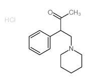 2-Butanone,3-phenyl-4-(1-piperidinyl)-, hydrochloride (1:1)结构式