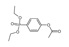 diethyl p-acetoxyphenylphosphonate Structure