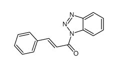 1-(3-苯基-2-丙烯酰)-1H-1,2,3-苯并三唑结构式