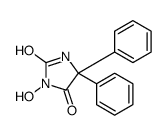 3-hydroxy-5,5-diphenylimidazolidine-2,4-dione Structure