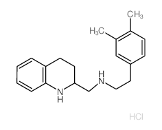 2-Quinolinemethanamine,N-[2-(3,4-dimethylphenyl)ethyl]-1,2,3,4-tetrahydro-, hydrochloride (1:1) structure