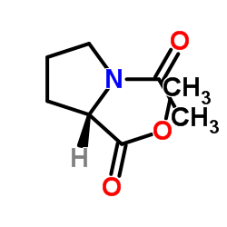 N-乙酰-L-脯氨酸甲酯结构式