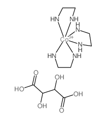 2-azanidylethylazanide,cobalt(3+),2,3-dihydroxybutanedioic acid Structure