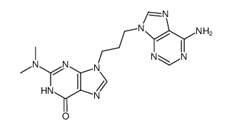 9-[3-(6-amino-purin-9-yl)-propyl]-2-dimethylamino-1,9-dihydro-purin-6-one结构式