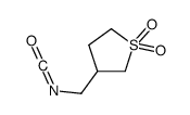 tetrahydro-3-(isocyanatomethyl)Thiophene 1,1-dioxide structure