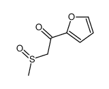 1-(furan-2-yl)-2-methylsulfinylethanone Structure