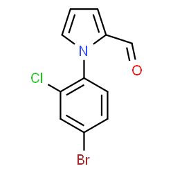 1-(4-BROMO-2-CHLOROPHENYL)-1H-PYRROLE-2-CARBOXALDEHYDE Structure