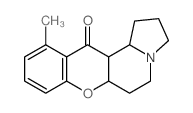 12H-[1]Benzopyrano[2,3-g]indolizin-12-one,1,2,3,5,6,6a,12a,12b-octahydro-11-methyl-, (6aR,12aR,12bR)-结构式