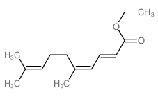 2,4,8-Decatrienoicacid, 5,9-dimethyl-, ethyl ester结构式