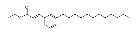 ethyl m-dodecylcinnamate Structure