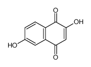2,6-Dihydroxy-1,4-naphthoquinone Structure