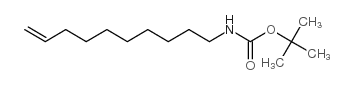 10-N-叔丁氧羰基氨基-1-癸烯结构式