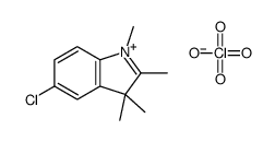 5-chloro-1,2,3,3-tetramethylindol-1-ium,perchlorate结构式